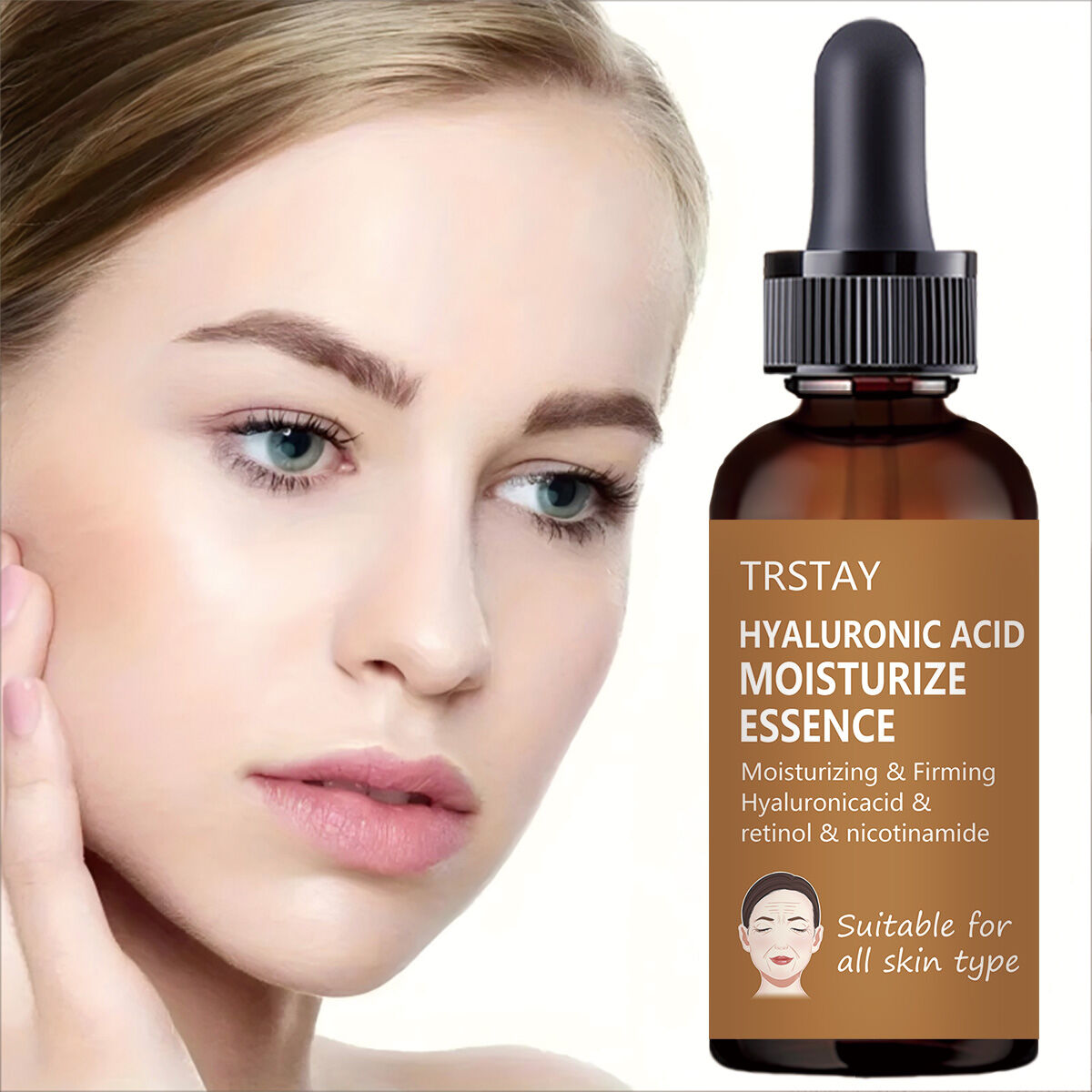 Tinh Chất Dưỡng Ẩm Hyaluronic Acid Với Retinol Và Niacinamide, Công Thức Dưỡng Ẩm Nhẹ Dịu, Săn Chắc Da, Dùng Được Cho Cả Nam Và Nữ
