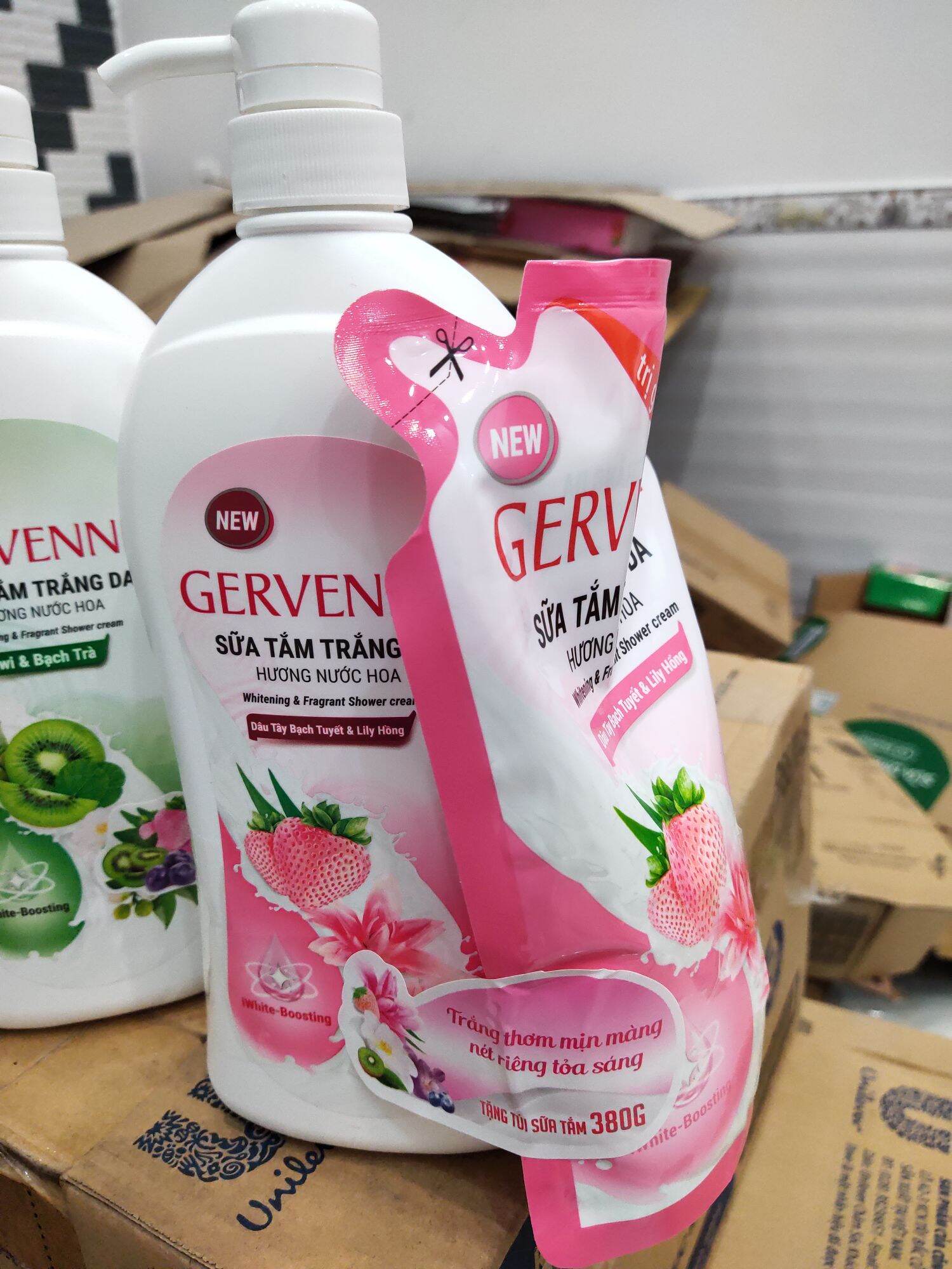 Sữa tắm  Gervenne hương nước hoa(900g tặng 450g)