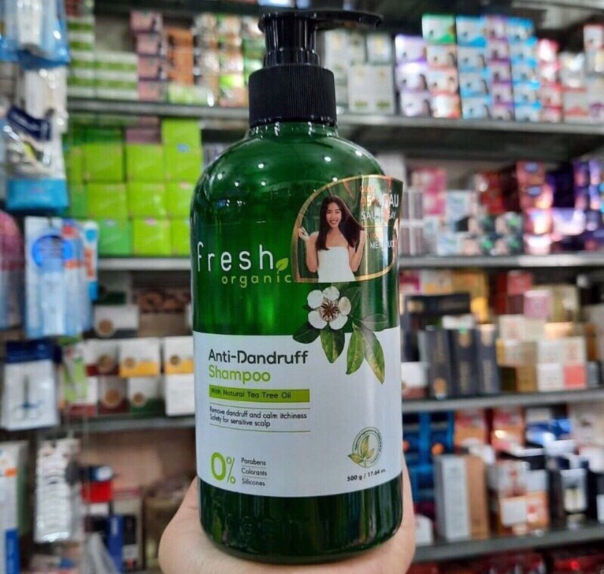 Combo Dầu gội Fresh Organic Tràm Trà 500g + Dầu xả 65gx2
