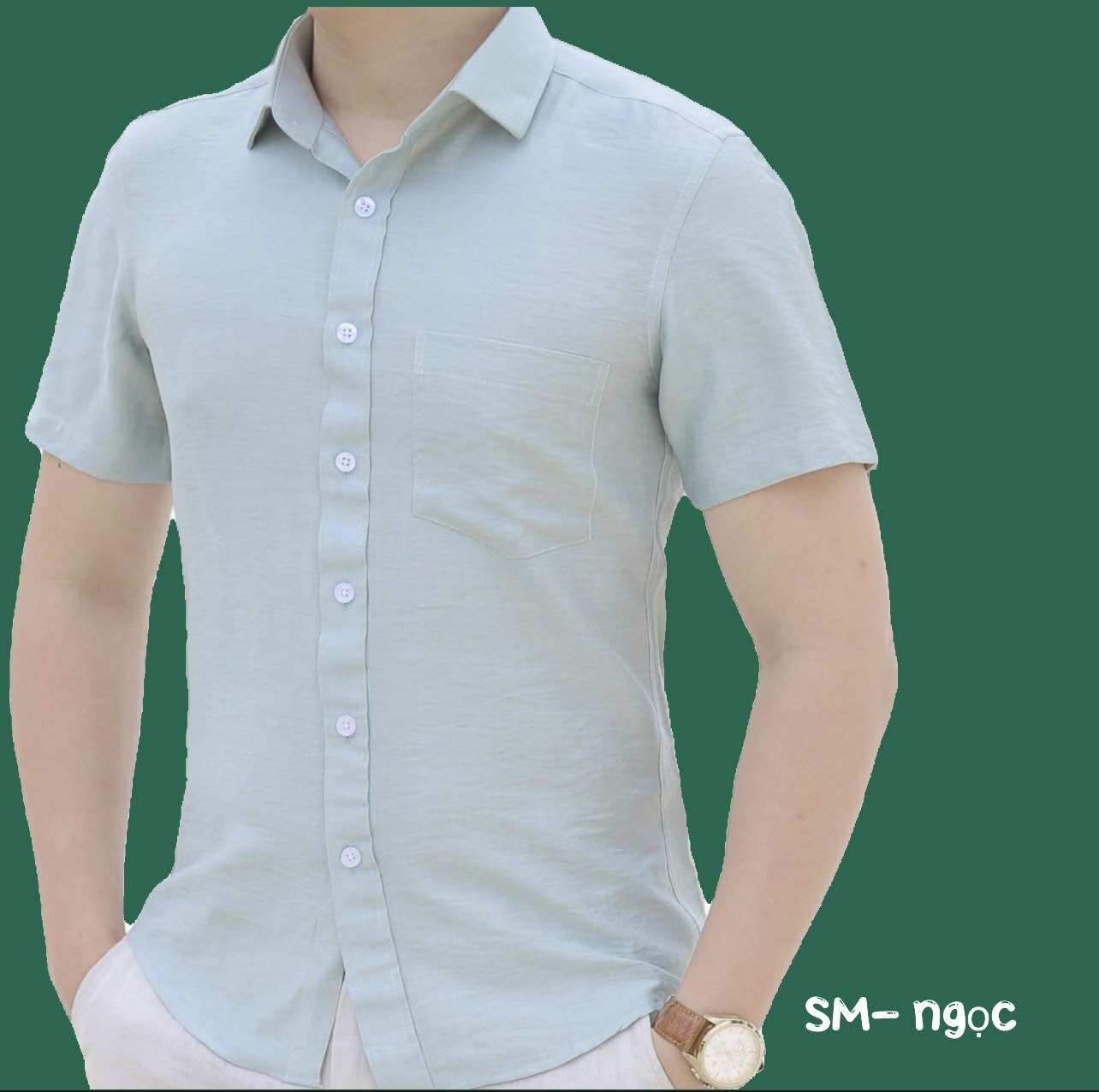 sơ mi đũi cộc tay nam siêu mát