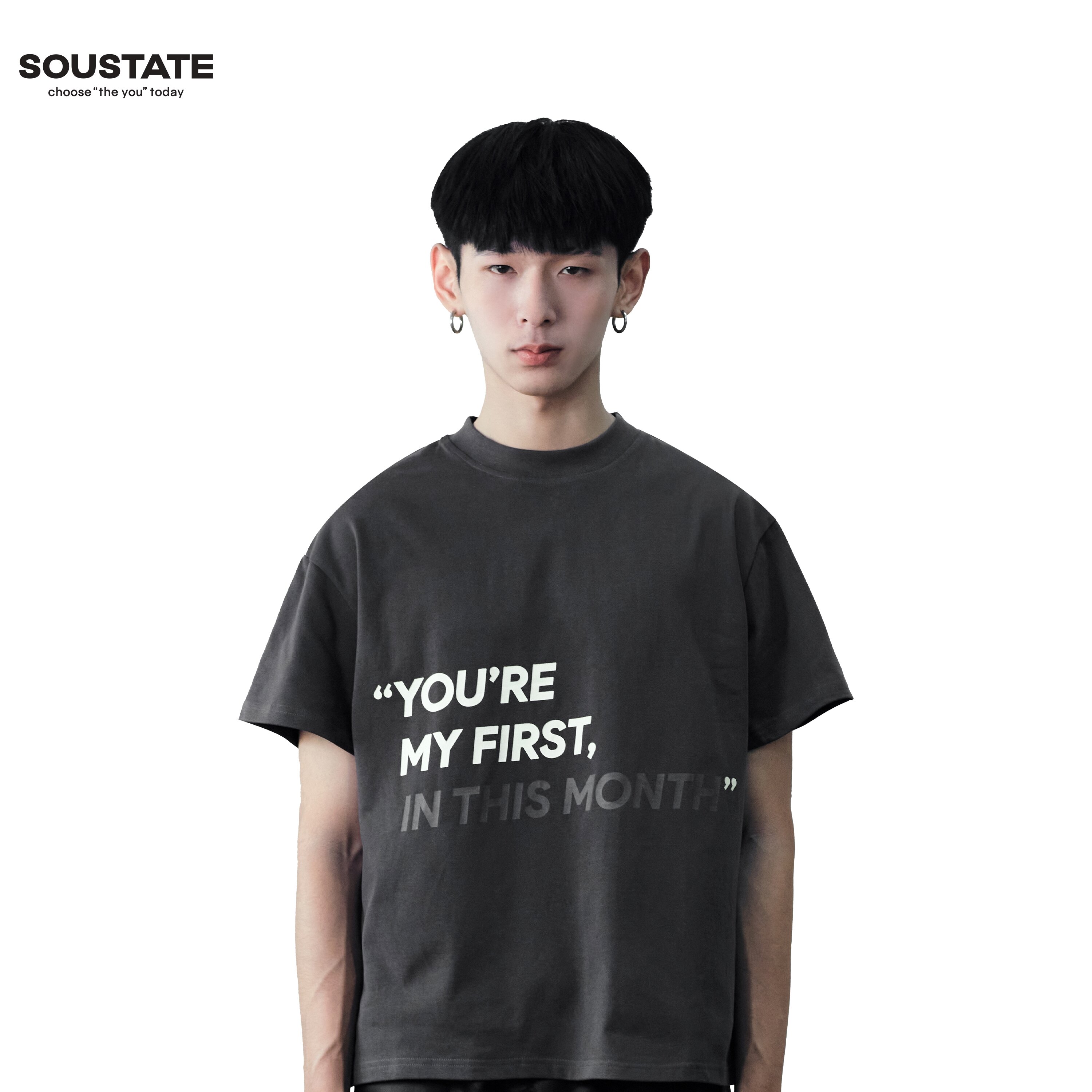 Áo thun boxy soustate "you are my first..."