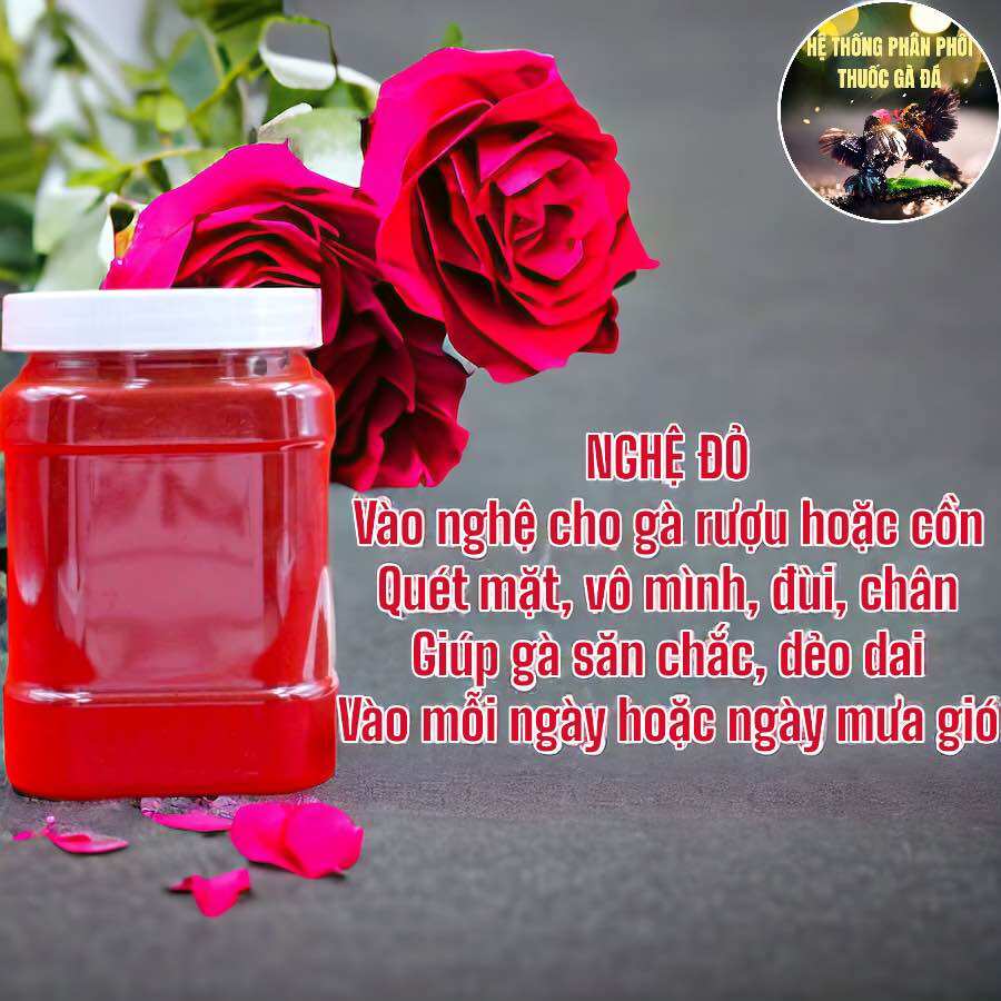 NGHỆ BỘT ĐỎ NGUYÊN CHẤT CHO GÀ ĐÁ