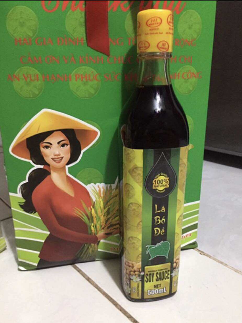Nước tương chay lá bồ đề - nước mắm chay lá bồ đề