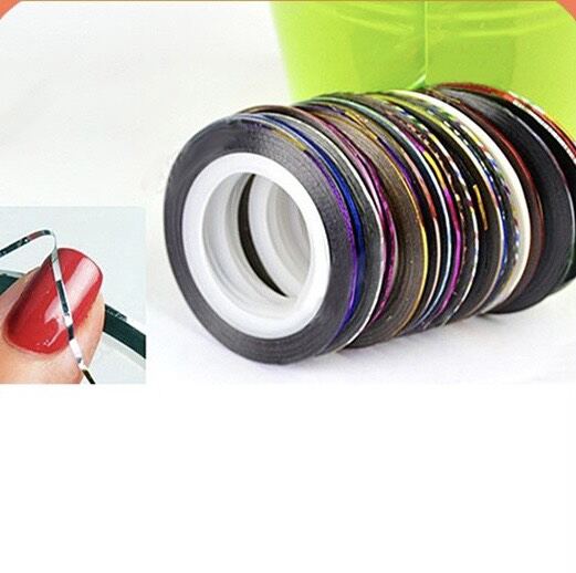 Dây line kim tuyến trang trí móng làn nail ( 10 cuộn )