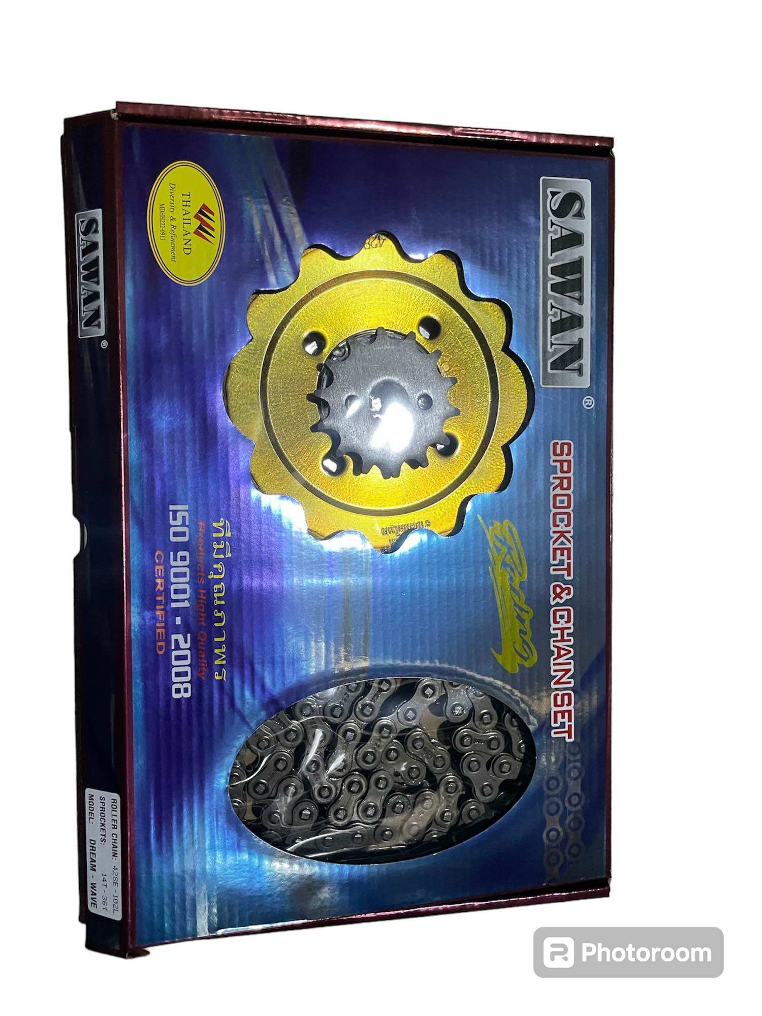Nhông sên dĩa sawan xe dream/wave 428-102l 14t-36t