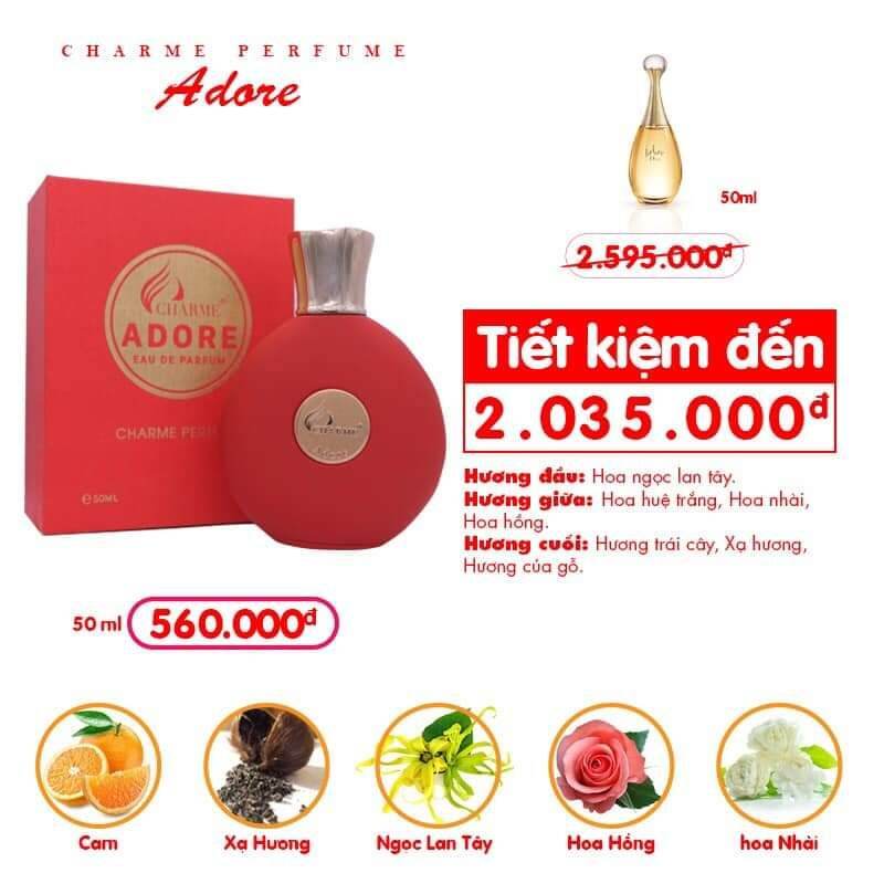 [Hcm]Nước Hoa Nữ Adore 50Ml + Quà ??