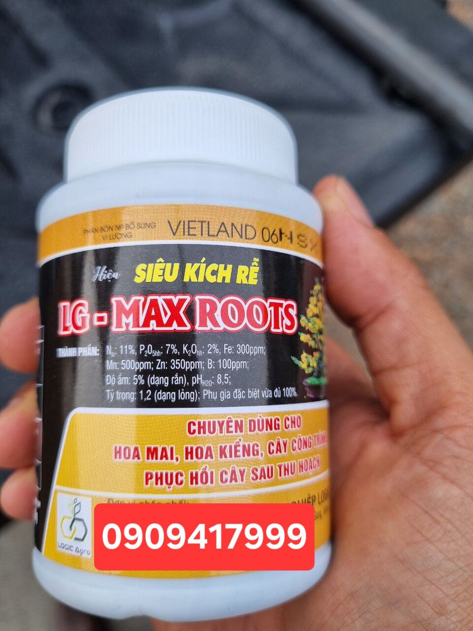 phân bón lá dưỡng rễ mai vàng hủ 100gram