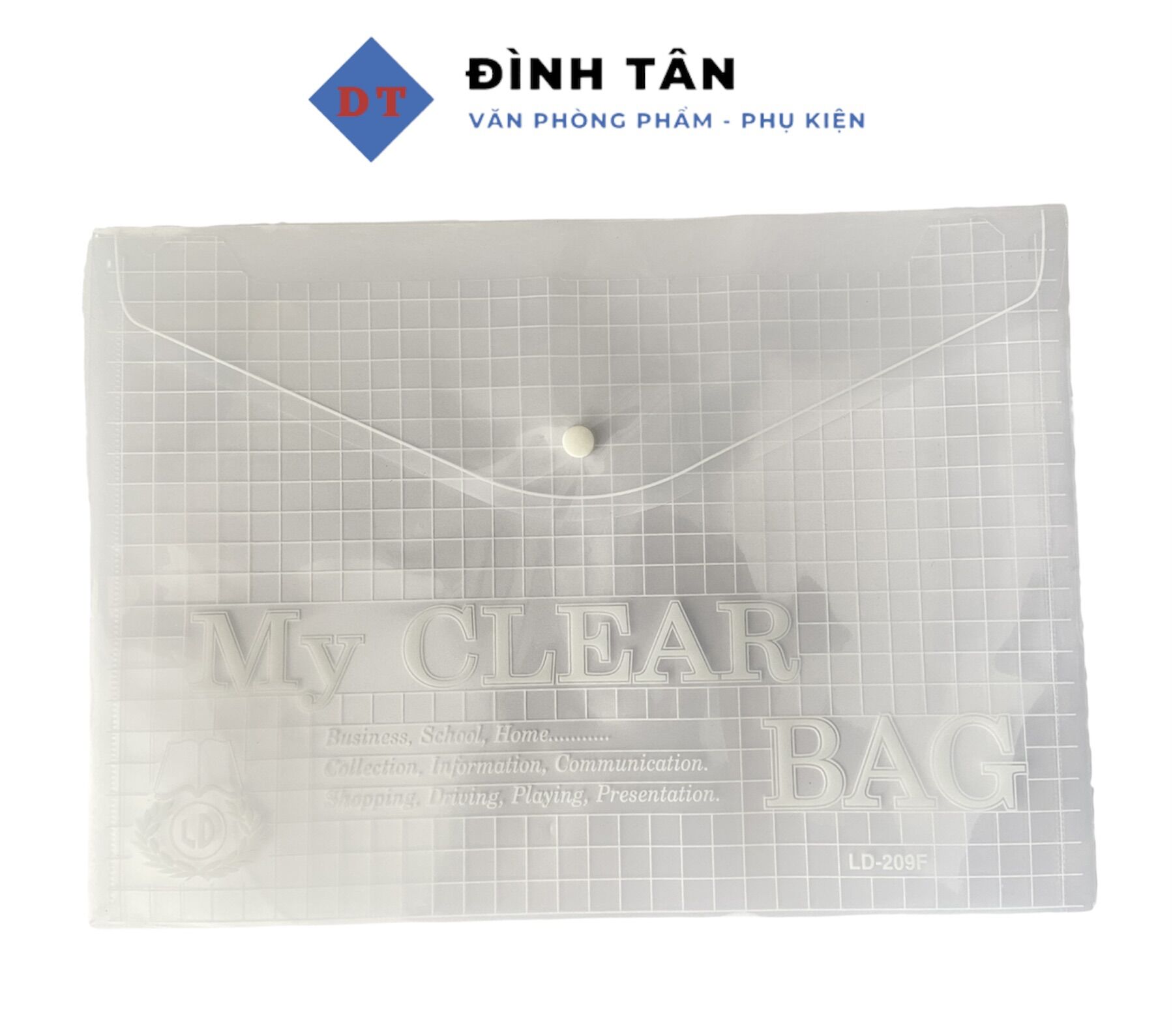 Bìa nút đựng hồ sơ my clear a4 - f4
