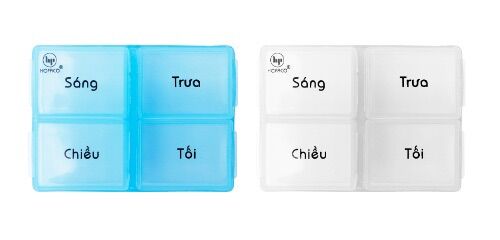 Hộp thuốc 4 ngăn vuông ht01