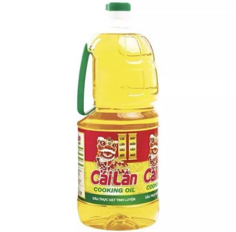 Dầu thực vật tinh luyện cái lân can 2 lít siêu tiết kiệm