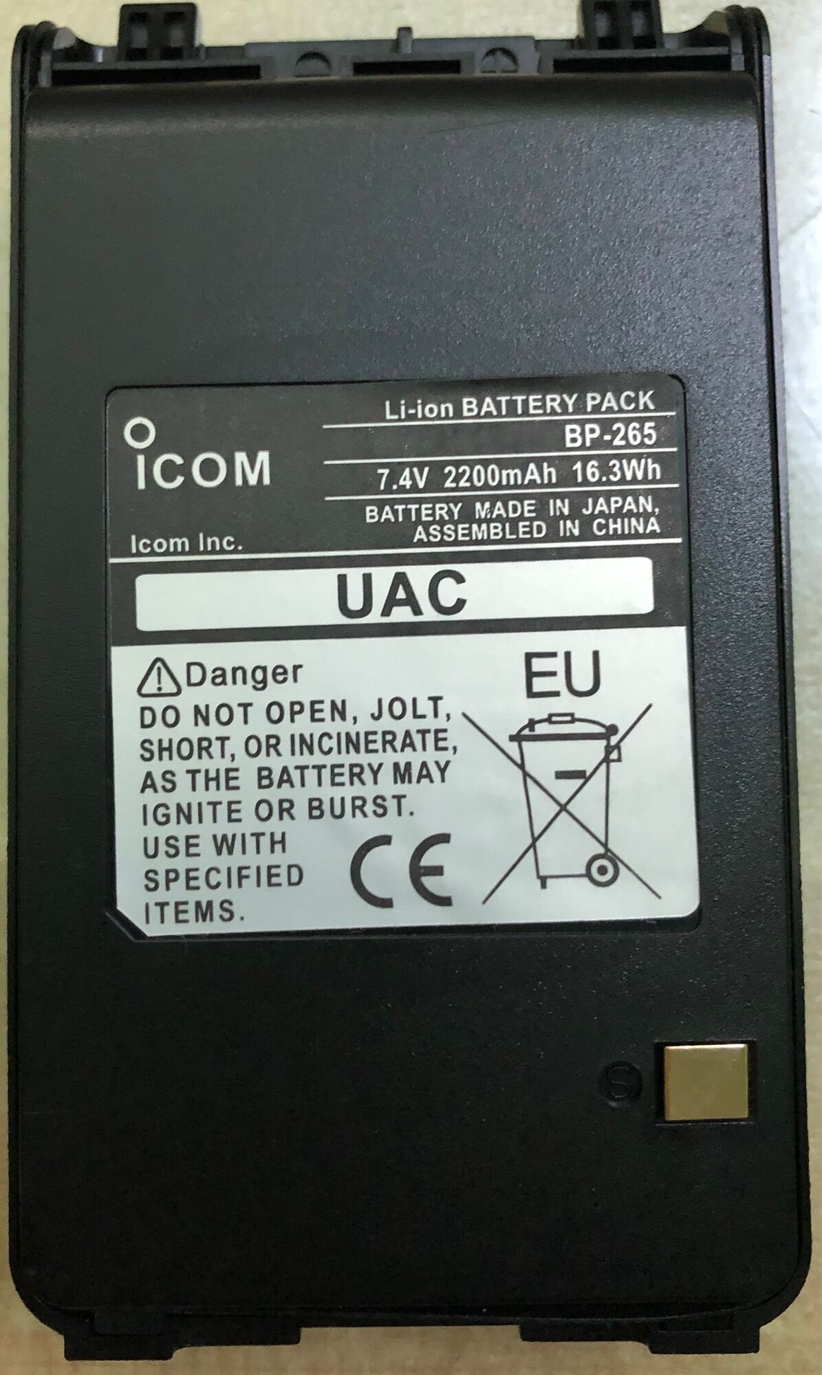 Pin máy bộ đàm IC BP265 litium