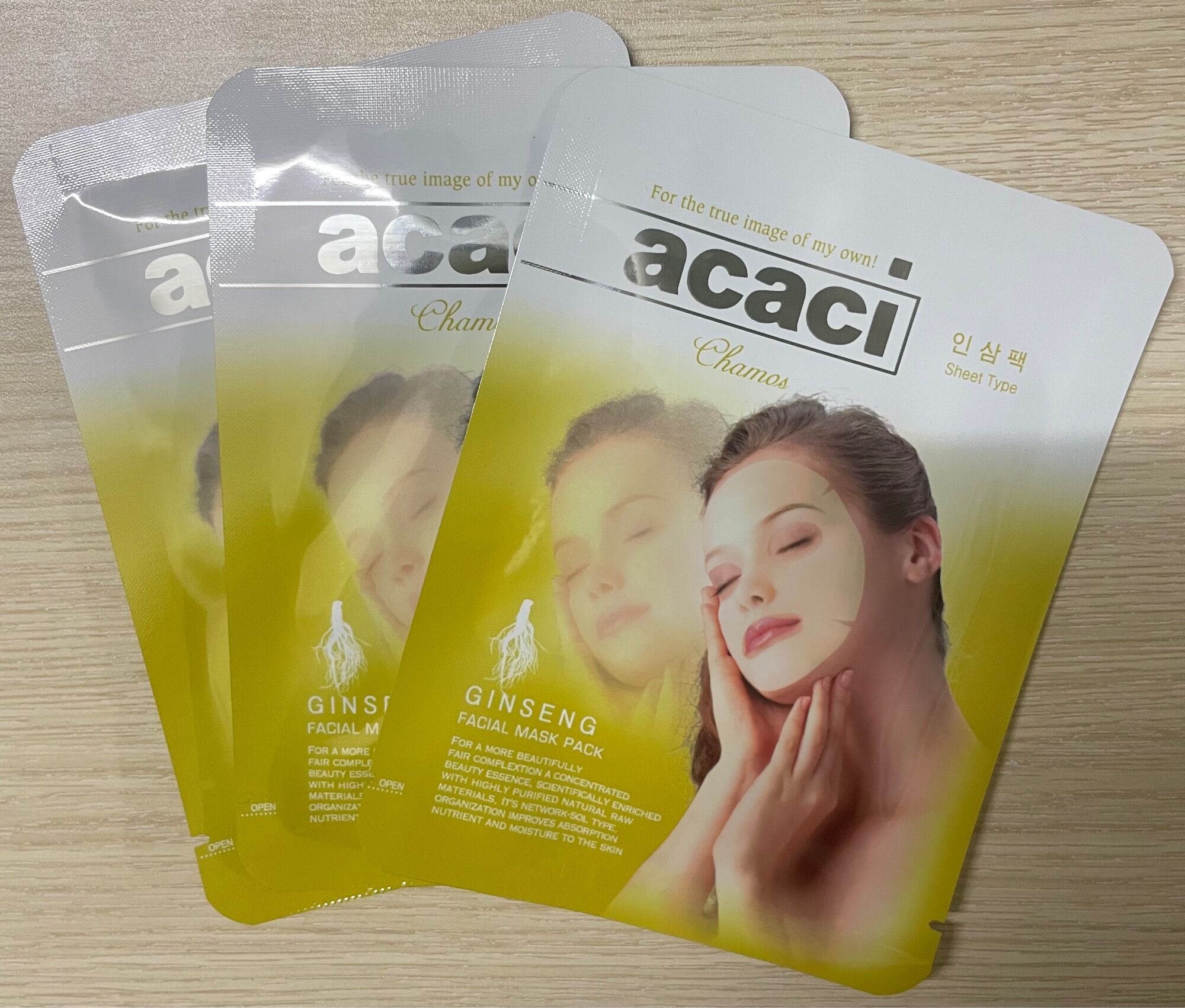 Mặt nạ sâm ACACI Hàn Quốc combo 5 miếng