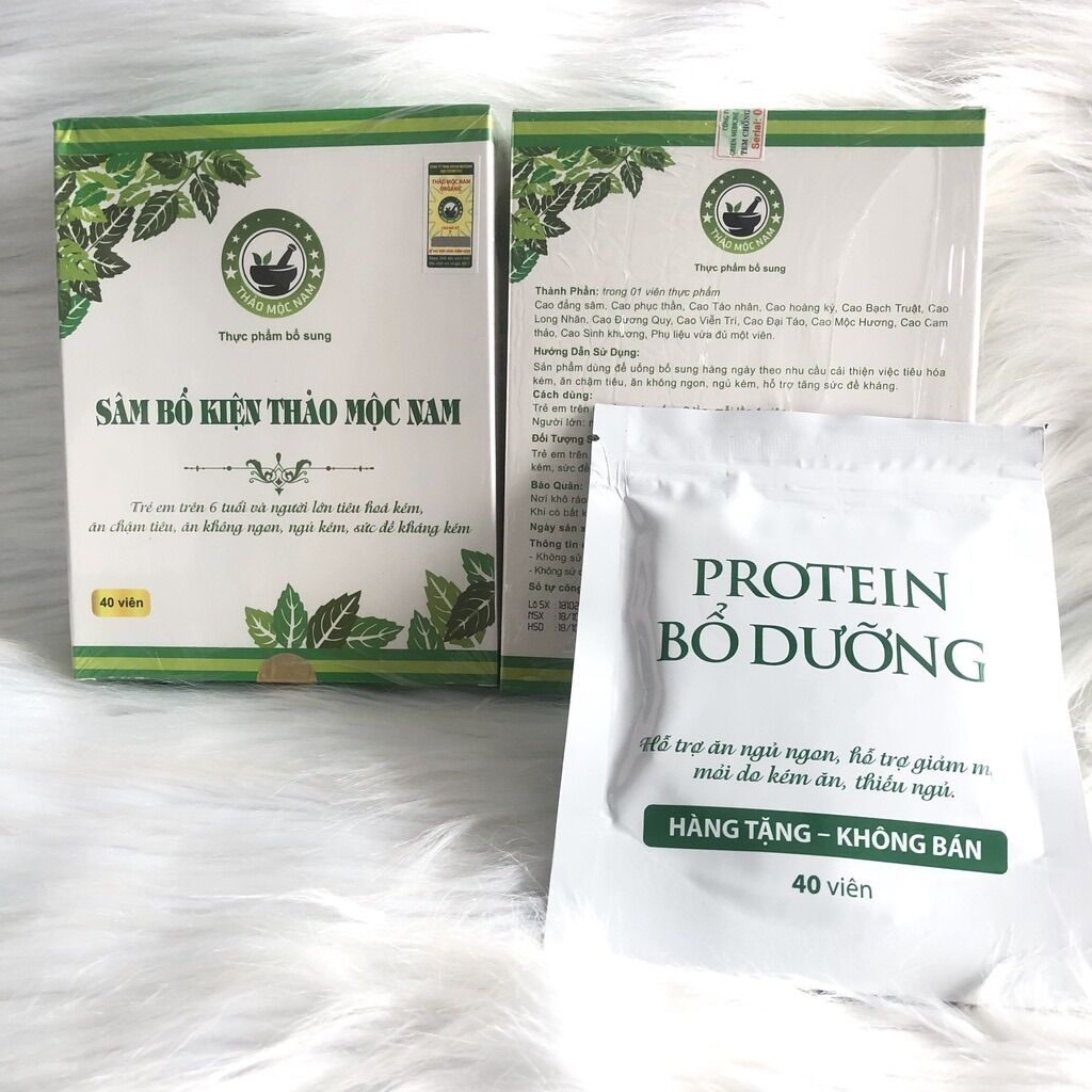 [Mua 1 tặng 1 Protein] (Ship Nhanh, Mẫu Mới, Date Mới) Sâm Bổ Kiện Thảo Mộc Nam - Tăng Cân Hiệu Quả