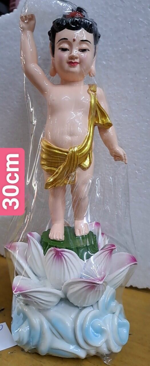 TƯỢNG PHẬT ĐẢN SANH ĐẾ SEN CAO _ CAO 30 CM
