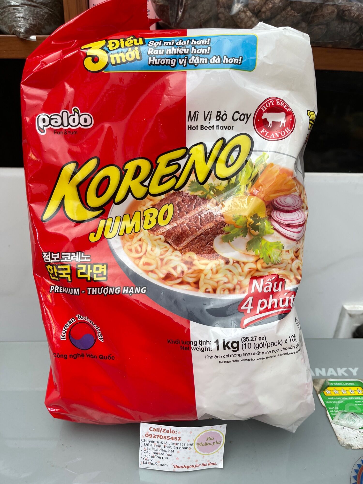 1kg mì cay Koreno
