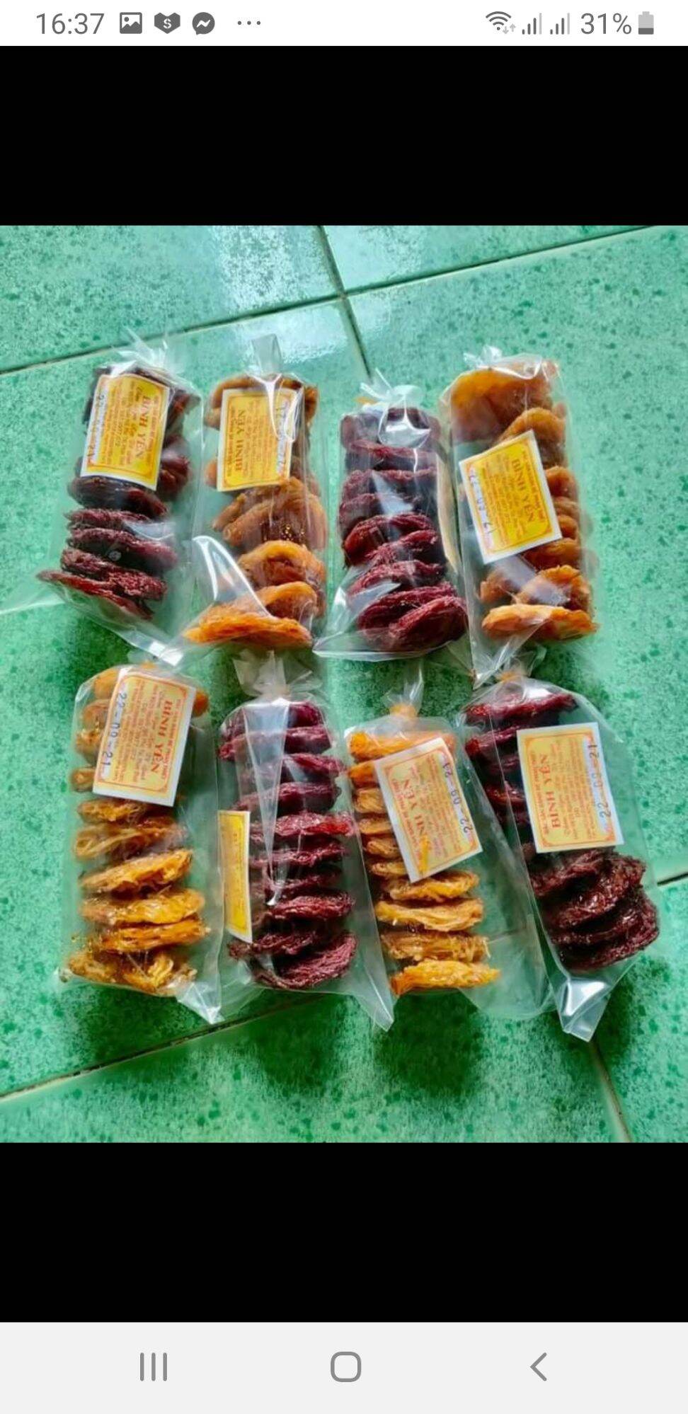 Sale Bánh rế khoai vàng/tím thơm ngon giòn rụm đặc sản Phan Thiết, gói 130g