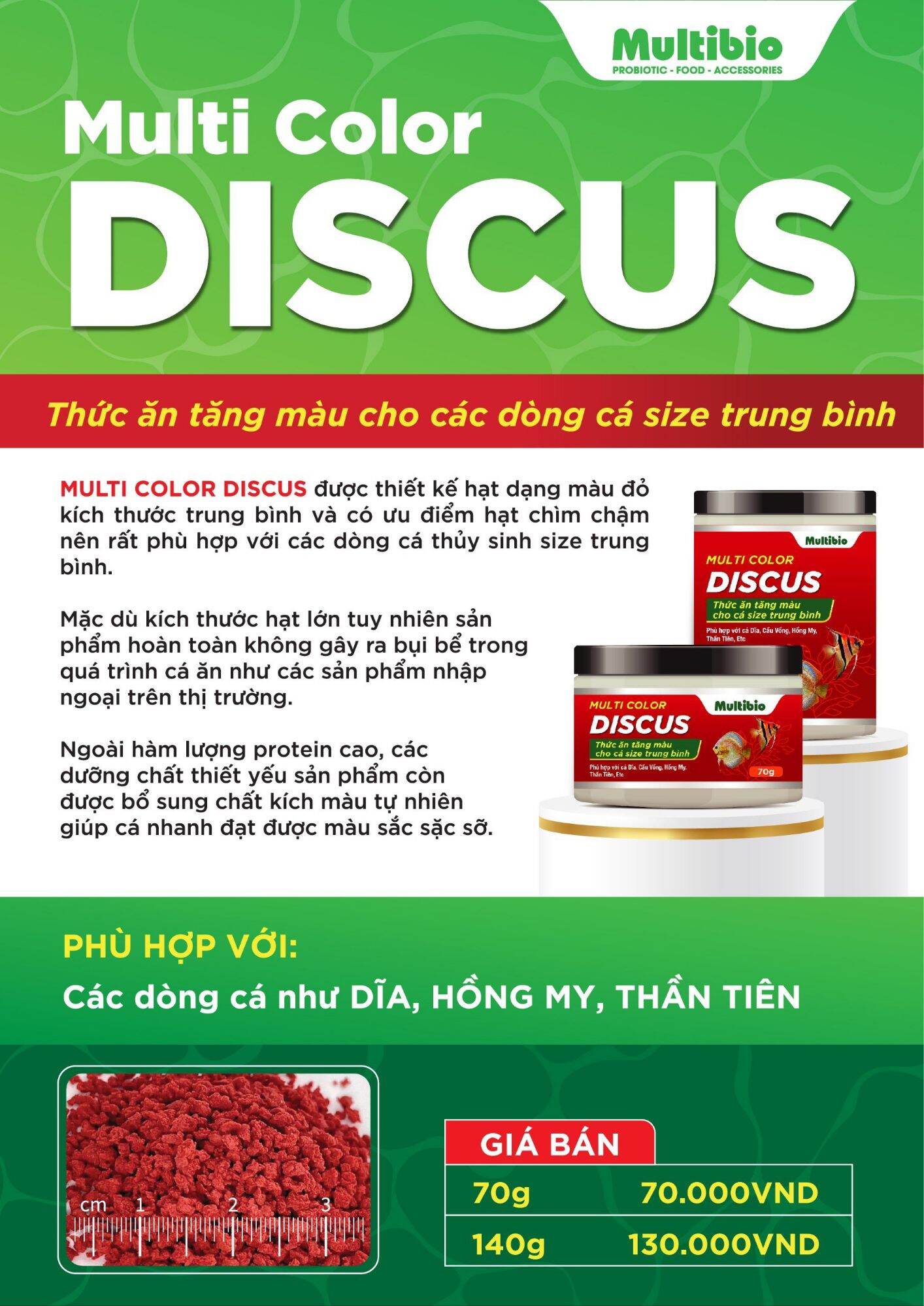 CÁM CÁ DĨA DISCUS , CÁM CÁ NHỎ , THỨC ĂN CHO CÁ