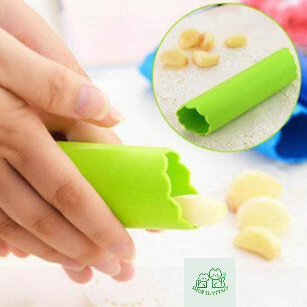 [HCM]Dụng cụ bóc vỏ tỏi bằng silicon siêu dễ lột