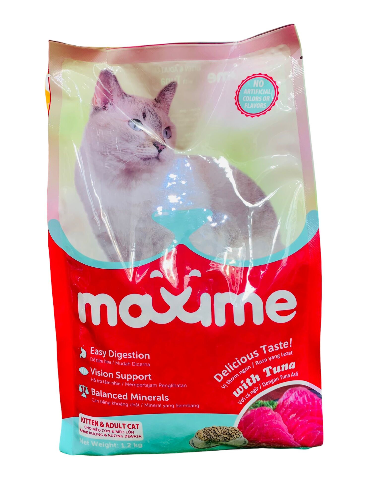 Thức ăn hạt cho mèo mọi độ tuổi Maxime 1,2kg