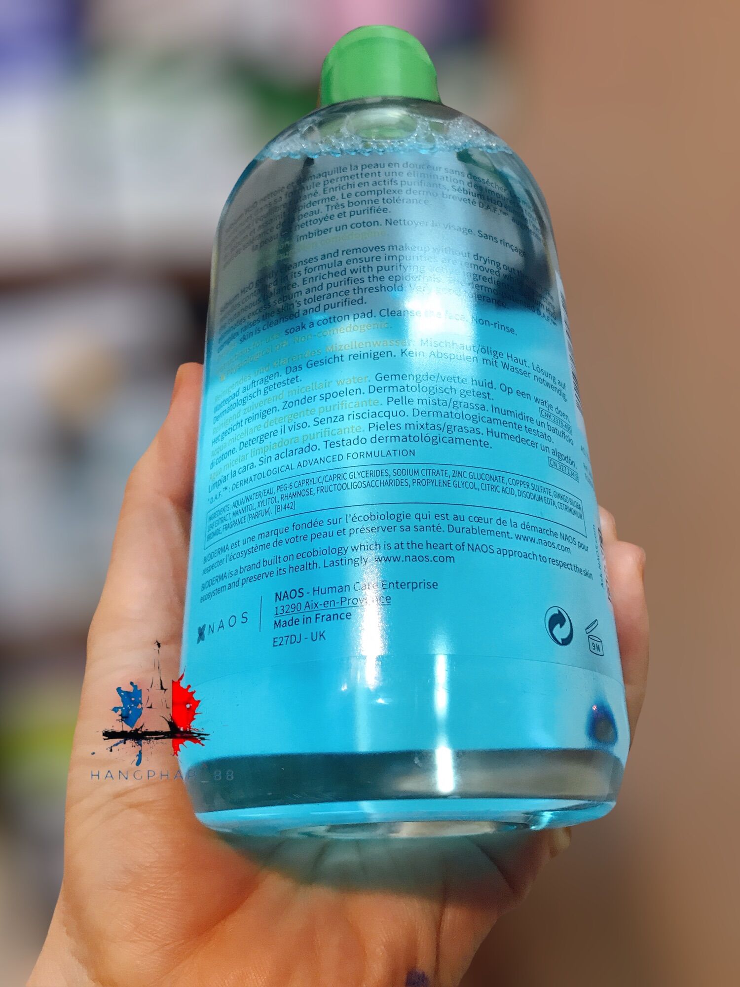 Nước tẩy trang Bio 500ml nội địa Pháp