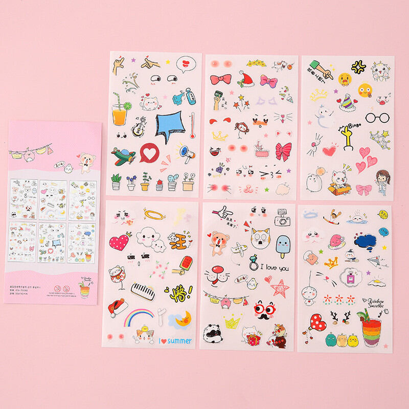 Set 6 tờ sticker summer