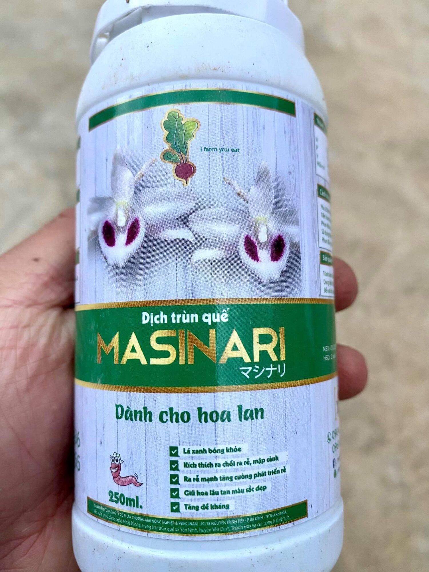 Dịch Trùn Quế MASINARI Chai 250ML