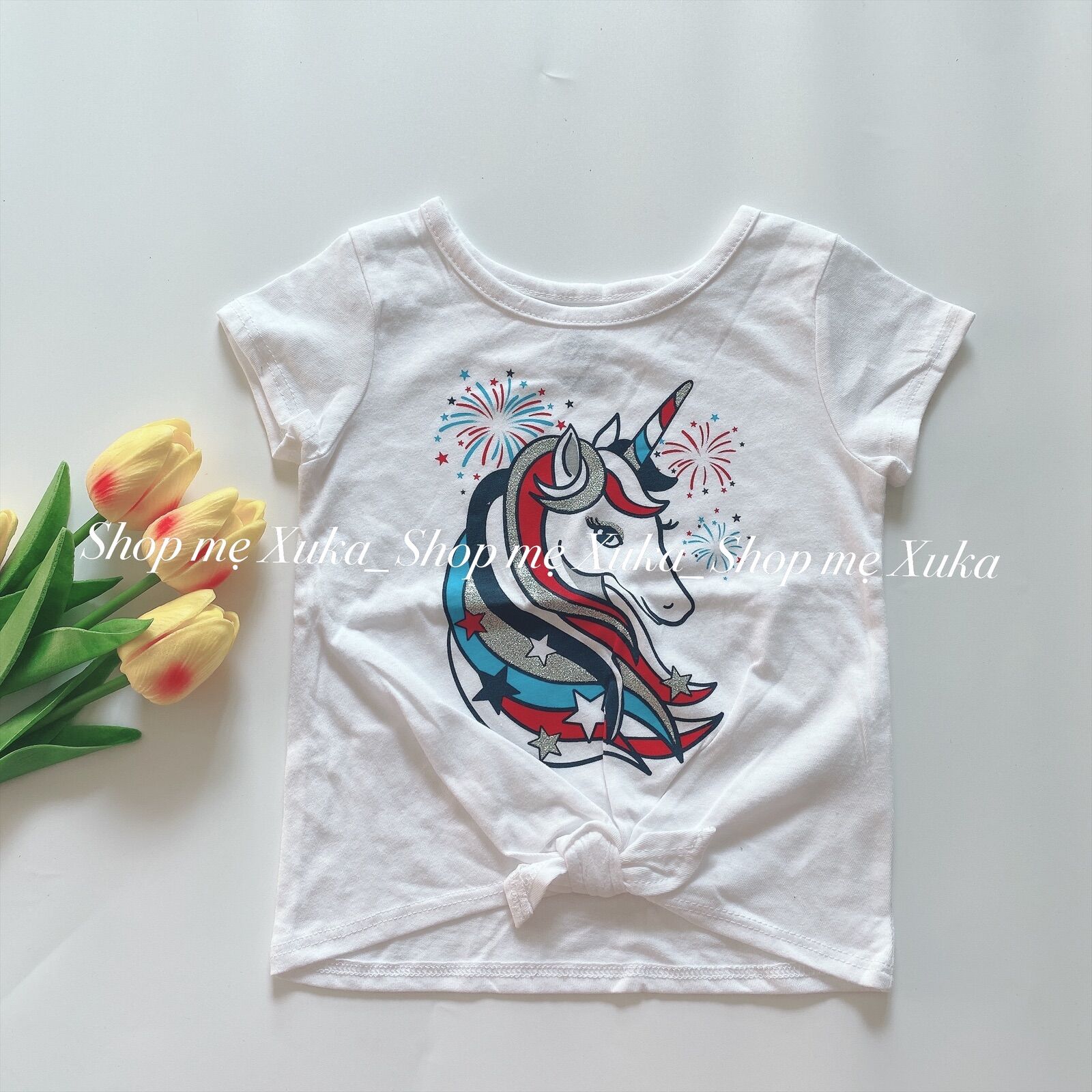 Áo thun xuất dư bé gái Garanimals