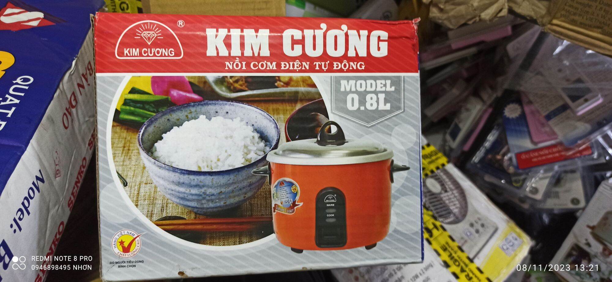 NỒI CƠM ĐIỆN TỰ ĐỘNG LÍT KIM CƯƠNG NẮP RỜI
