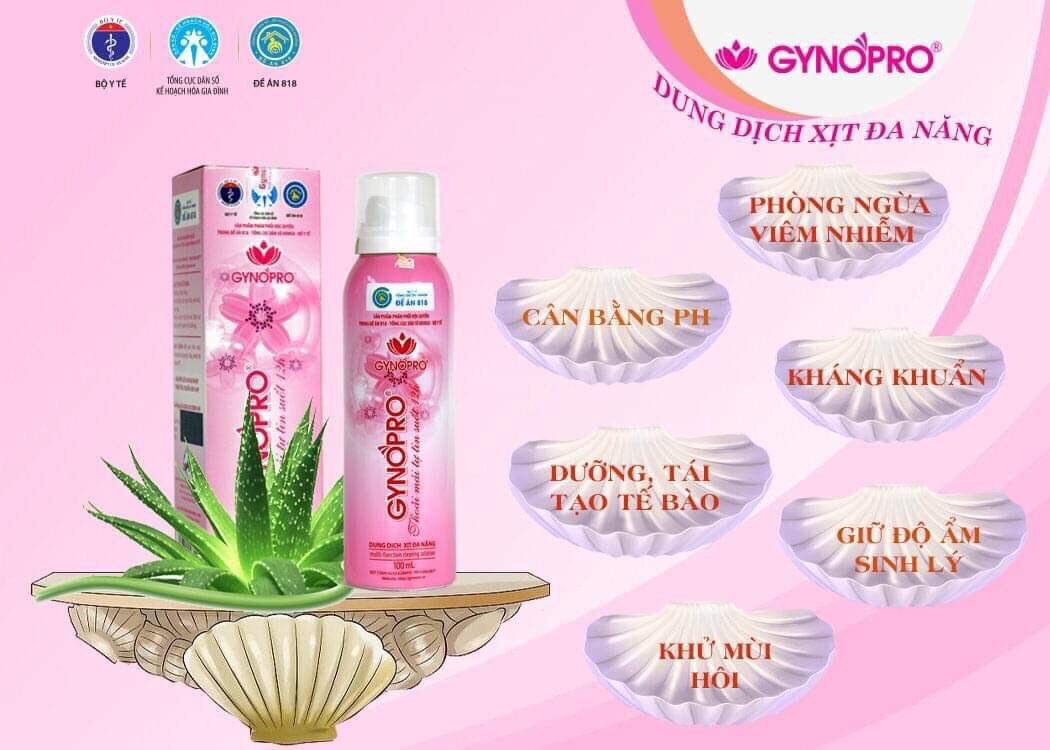 [CHÍNH HÃNG] GYNOPRO Dung Dịch Vệ Sinh Đa Năng Dạng Xịt