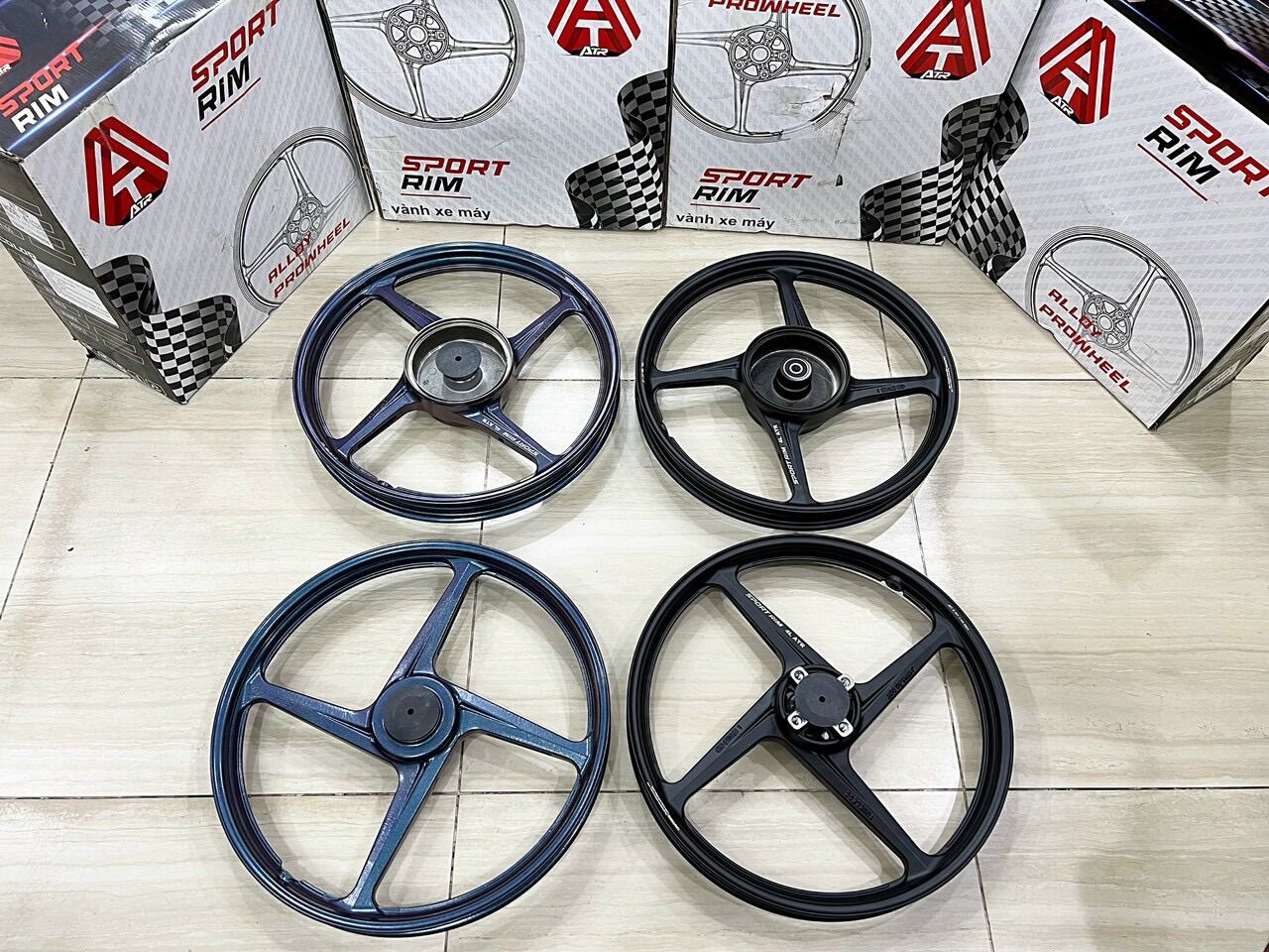 Mâm Enkei 4 Cây Ex150 Lắp đặt Như Zin