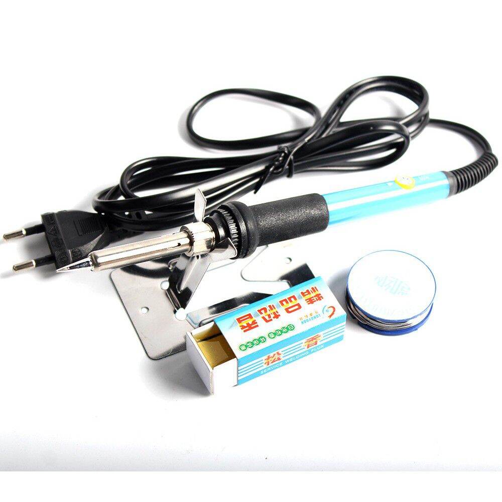 Sét máy hàn thiếc mini cầm tay 220v 60w , bút hàn thiếc , mỏ hàn thiếc chuyên dụng kèm giá đỡ mỏ hàn và dây hàn