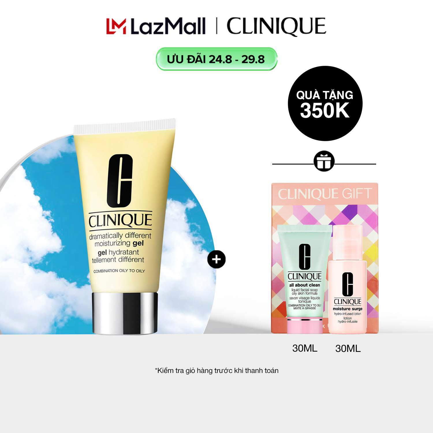 Kem dưỡng ẩm cân bằng kiểm soát cho da dầu Clinique Dramatically Different Moisturizing Gel - Moisturizer 50ml