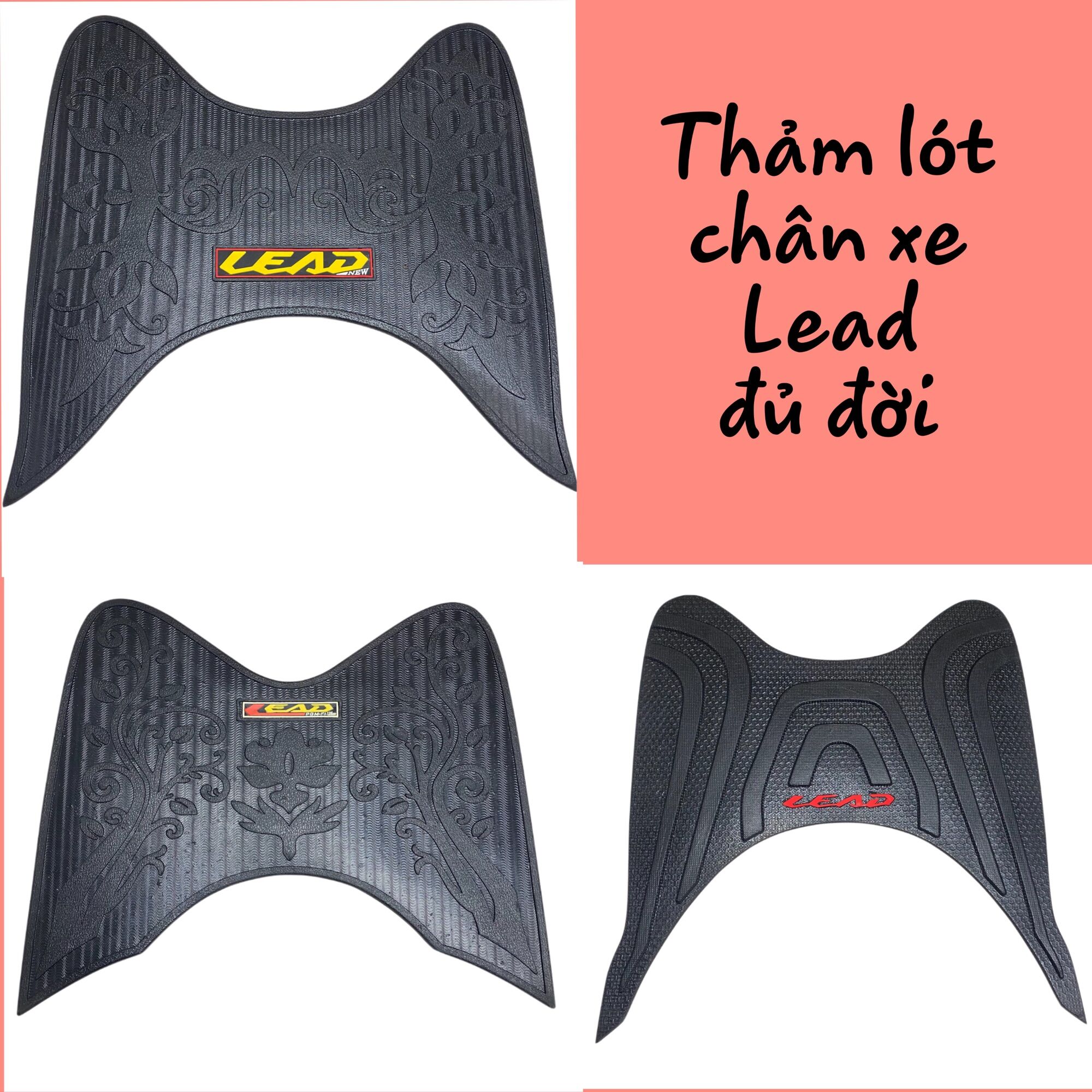 Miếng thảm lót gác để chân xe Lead 2024 2022 2023 2017 2018 2019 2020 2021 2013 2014 2015 2016 2009 2010 110 125 tấm trải sàn gác chân cao su