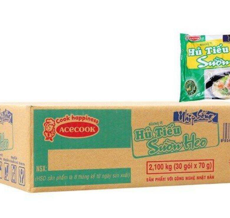 Hủ tiếu nhịp sống vị sườn heo thùng 30 gói