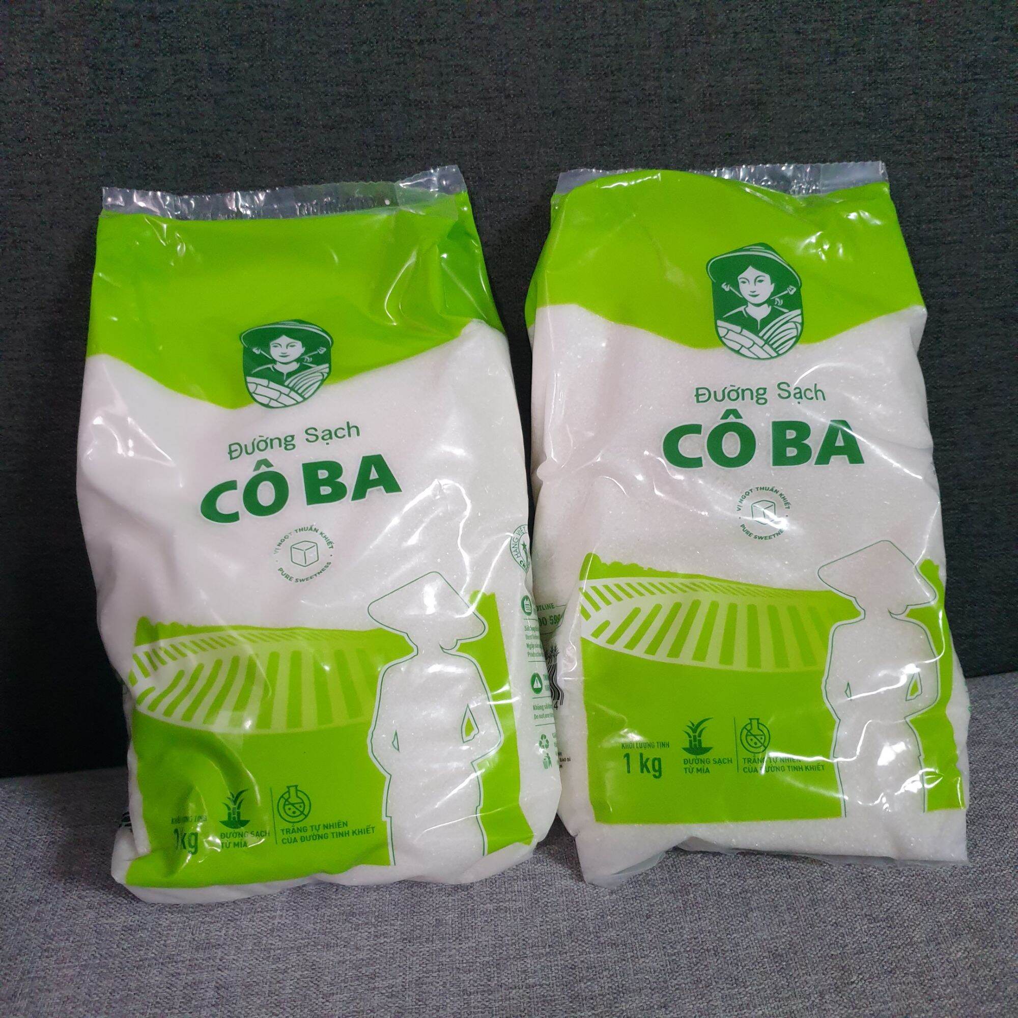 Combo 6 túi đường sạch Cô Ba 1kg Bao Rẻ