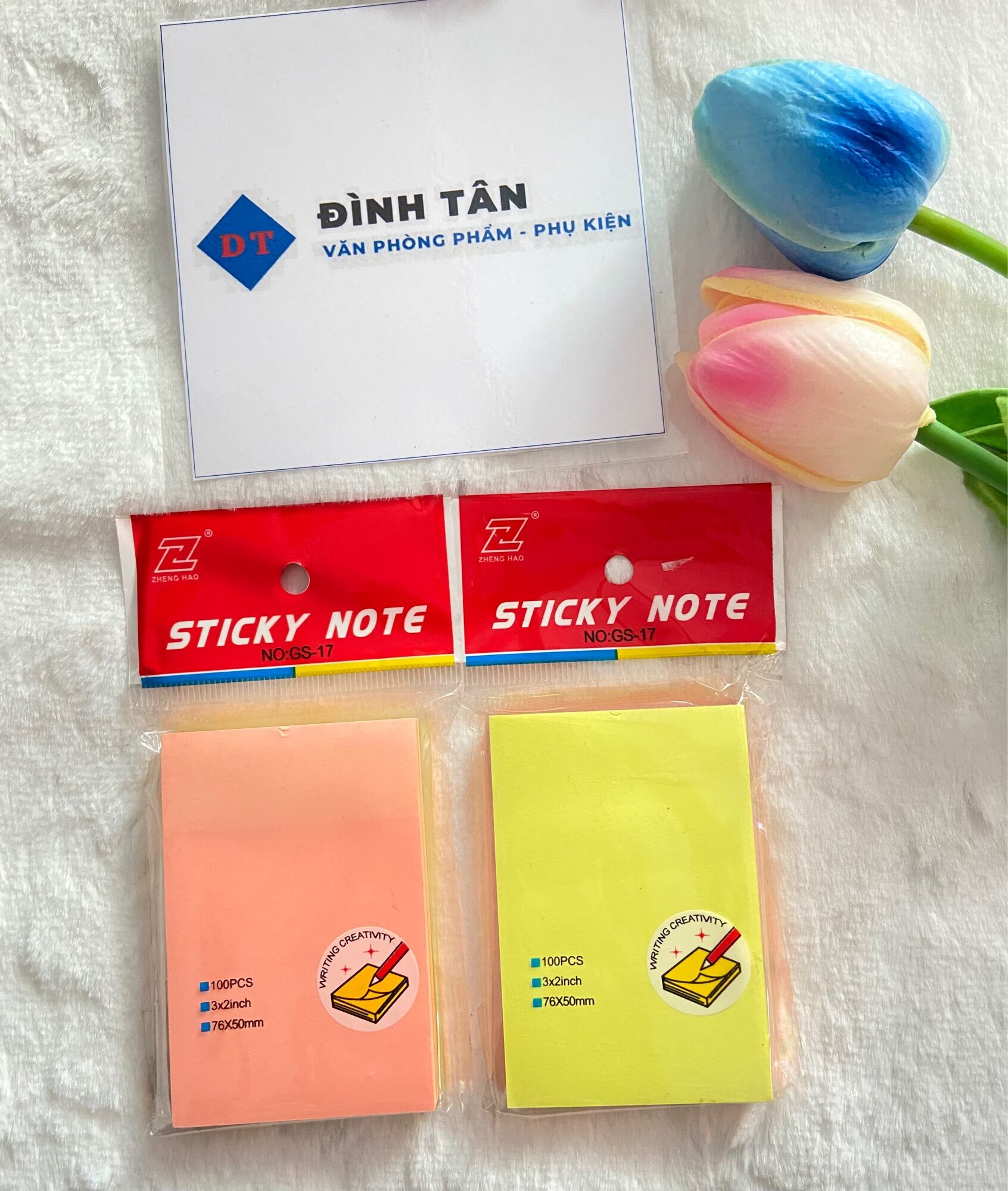 Giấy Note Dạ Quang Nhiều Màu - Giấy Ghi Chú 3x2