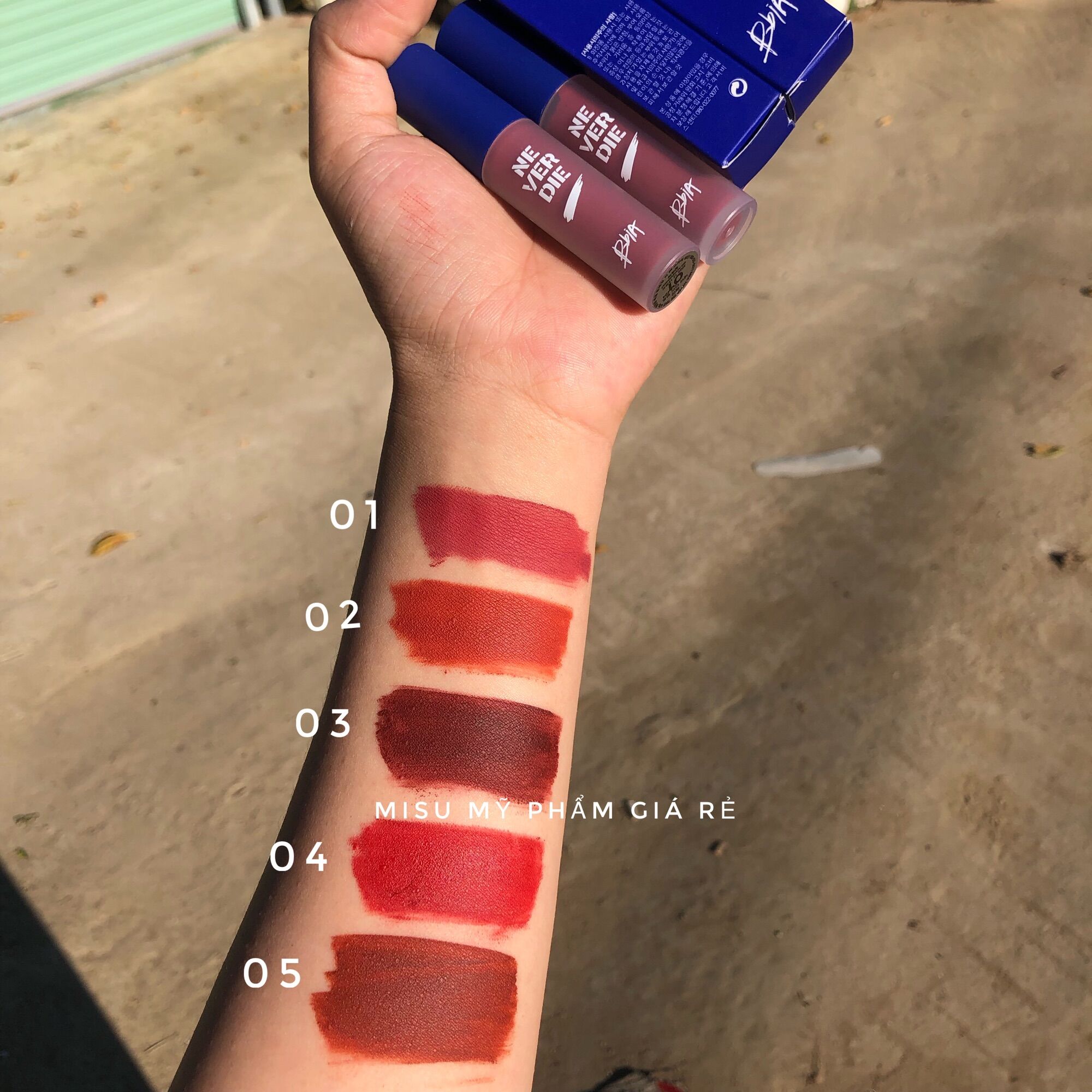 Son Bbia never die tint vỏ xanh