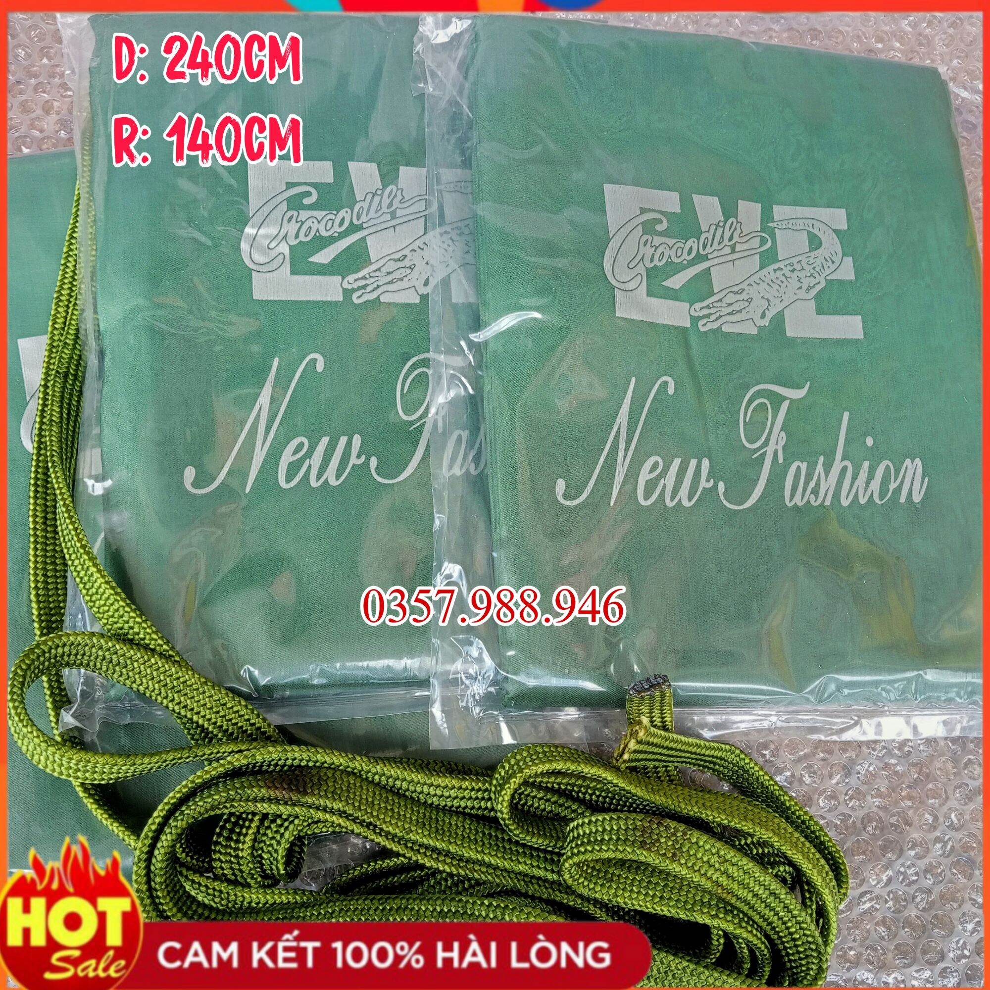 Kèm 3 mét dây - võng dù 2 lớp eve cao cấp, chất vải dù dày bền - võng du lịch - võng nằm ngoài trời