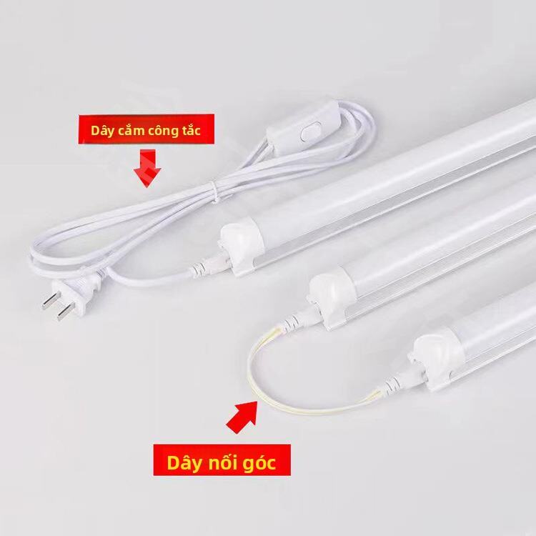 Đèn LED T5/T8 Tích Hợp Cáp Nguồn Có Công Tắc 18m Ba Lỗ Cáp Mở Rộng Dây Kết Nối Đèn LED Gia Dụng