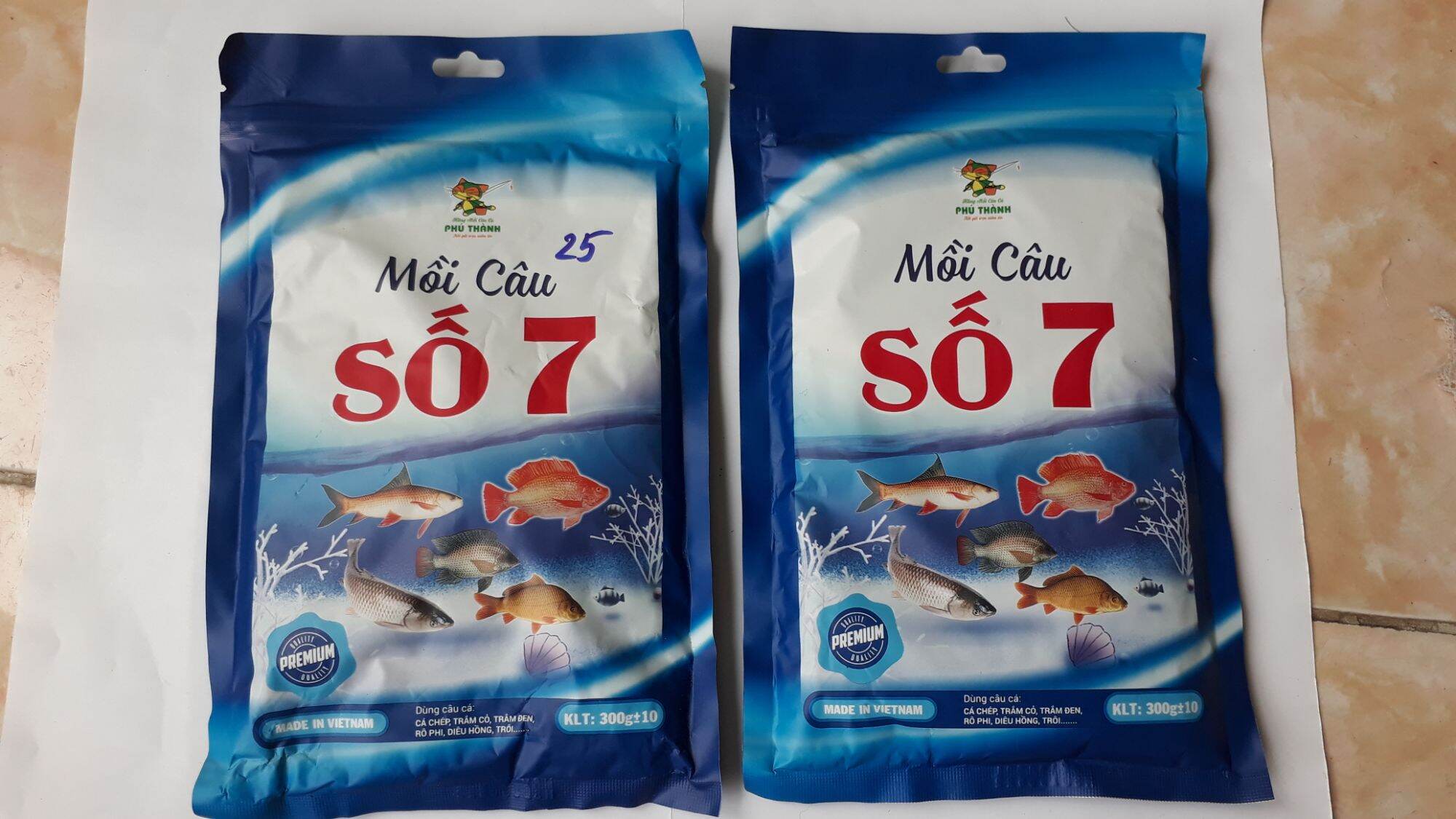 Combo 2 gói mồi câu cá phú thành số 7,vị mồi câu đặc biệt