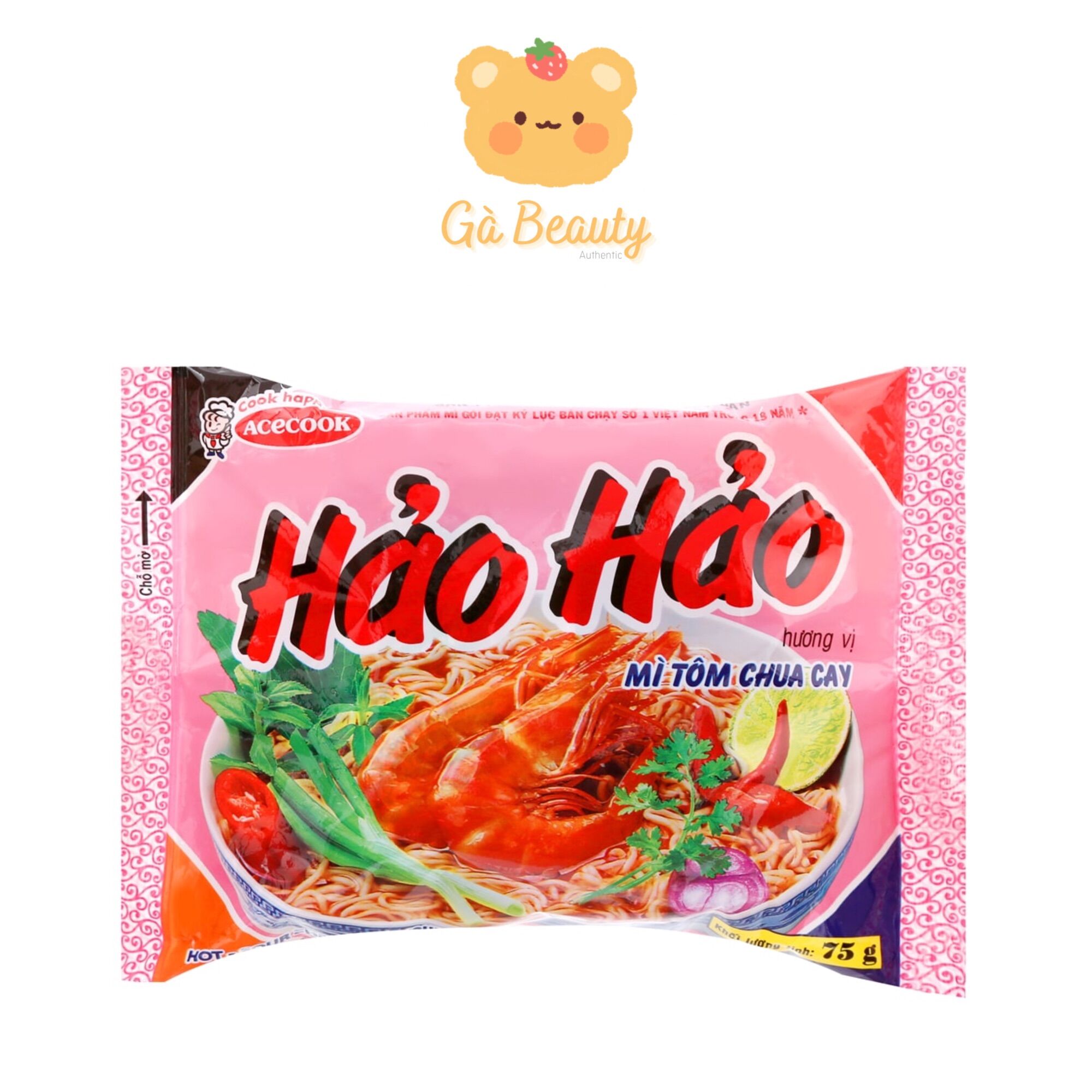Mì hảo hảo tôm chua cay bịch 75g