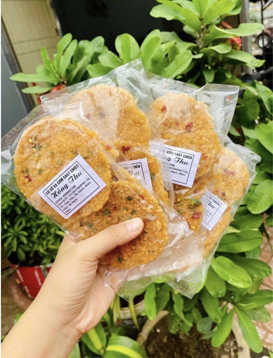 [💥SIÊU NGON💥] Gói 3 Miếng Cơm Cháy , Cơm Cháy Chiên Mắm Hành Ớt