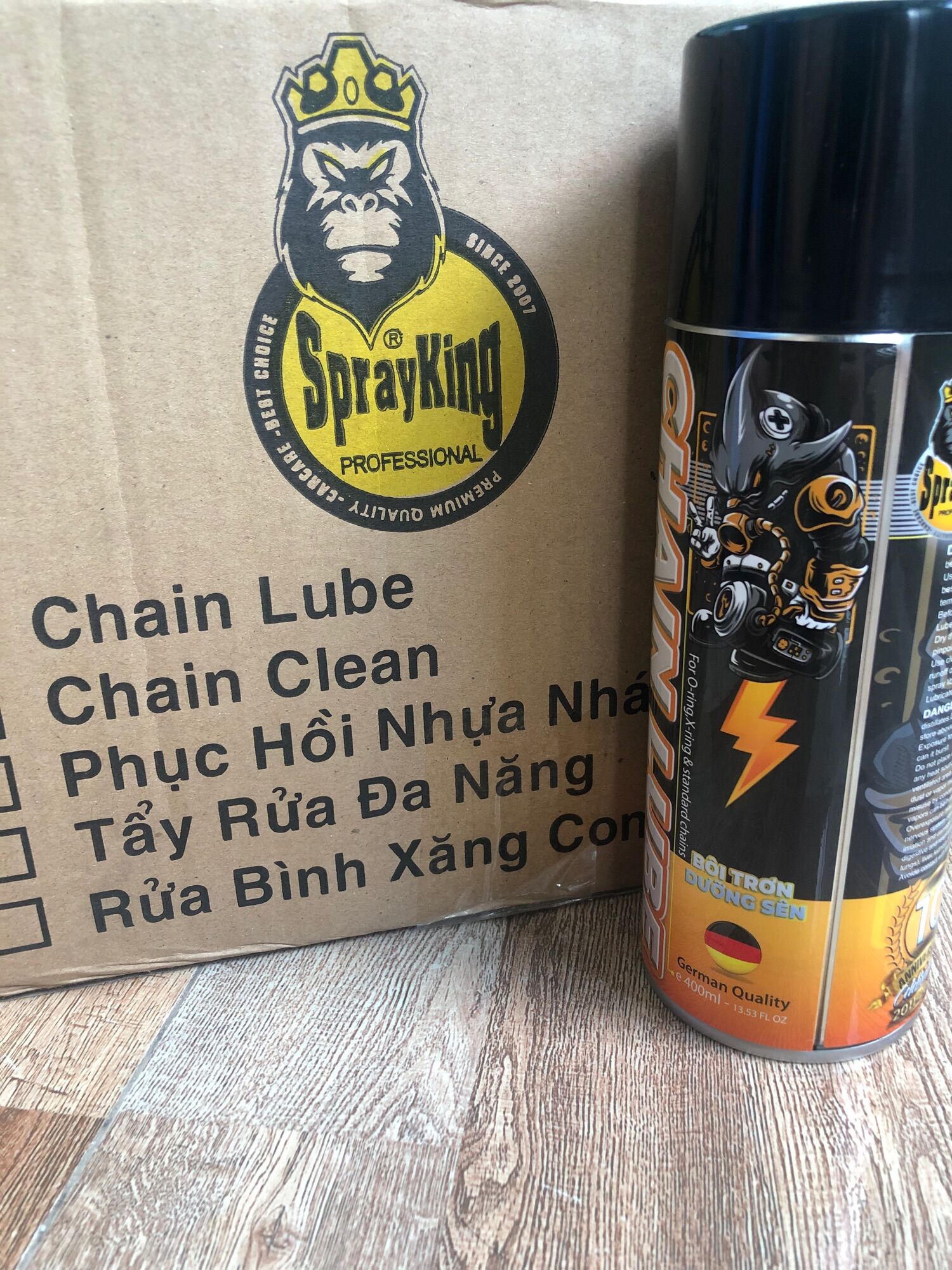 Dưỡng bôi trơn sên sprayking chai 400ml