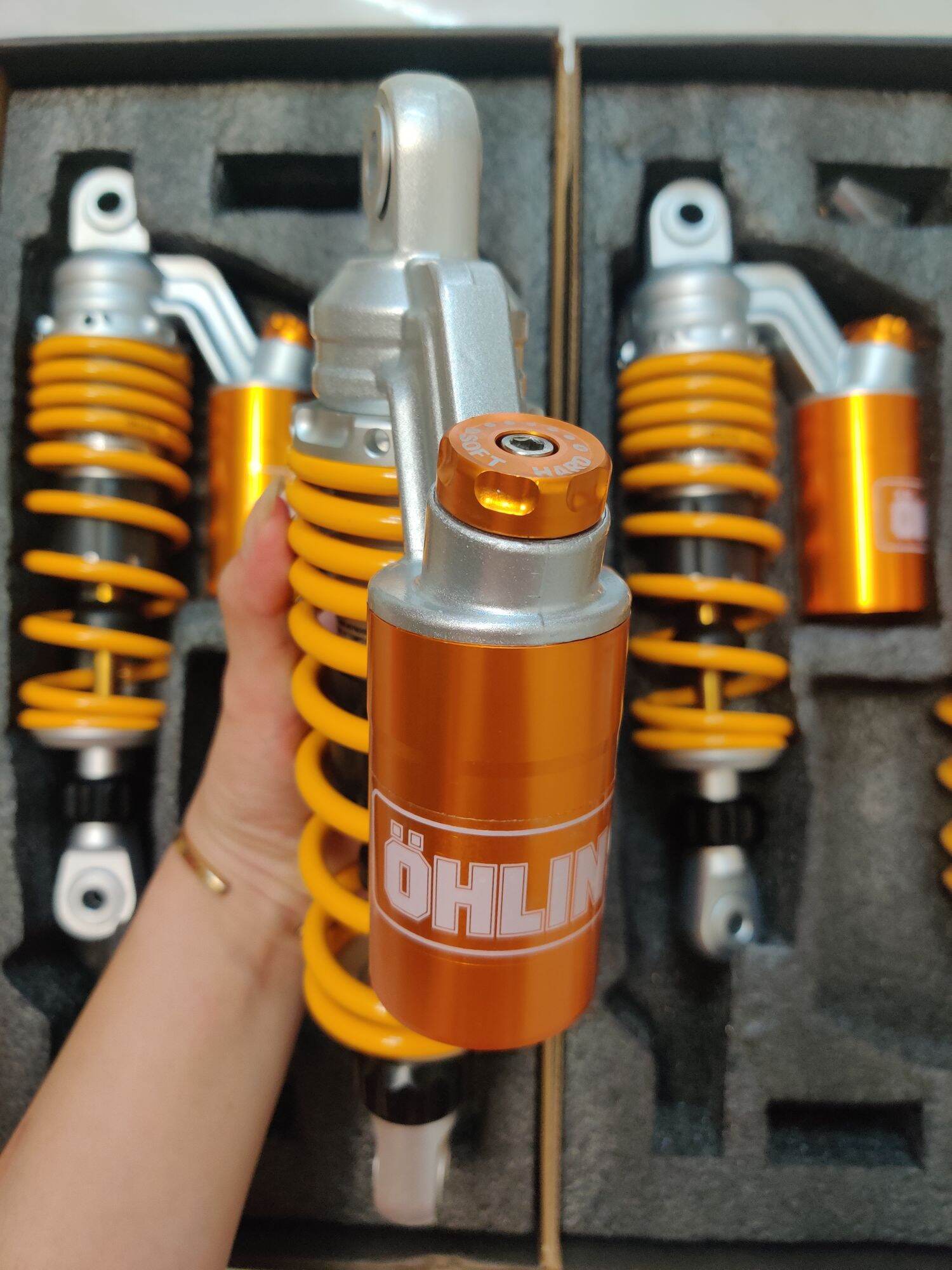 💥💥Phuộc OHLINS bình dầu vàng gắn Dr Wave RS Sirius Jupiter MAX CUP AXELO ELEGANT FUTURE BLADE