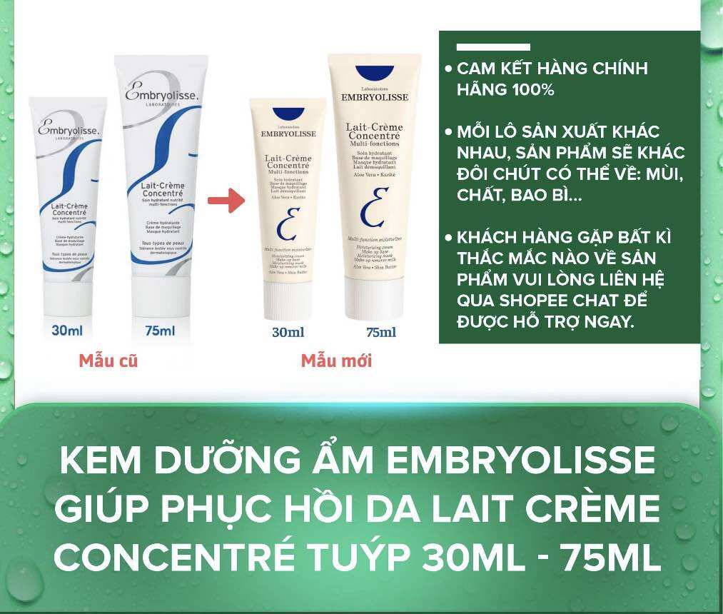 Sữa Dưỡng Phục Hồi Da Embryolisse Lait Crème Concentré