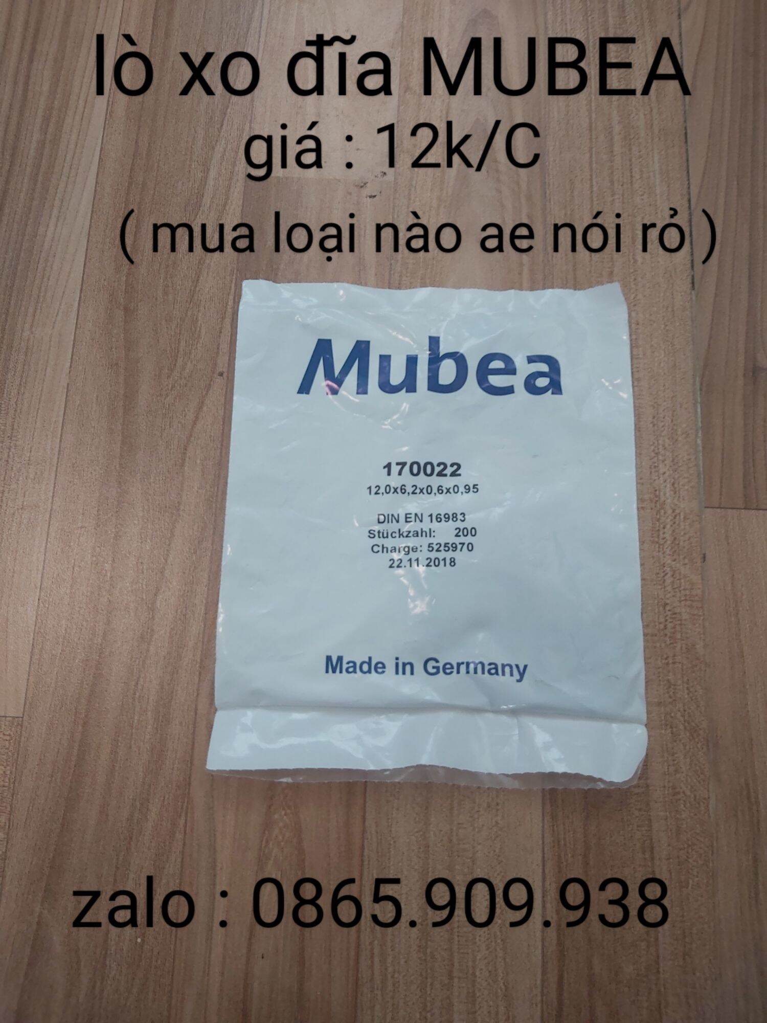 lò xo đĩa MUBEA