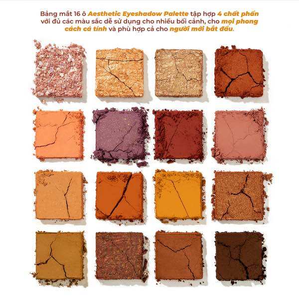 Bảng phấn mắt 16 ô Lemonade Aesthetic Eyeshadow Palette Version 1 20.8g