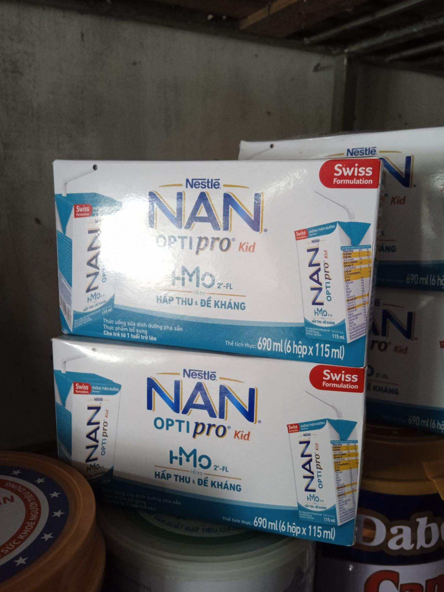 nestle nan optipro sữa bột pha sẵn 1lốc