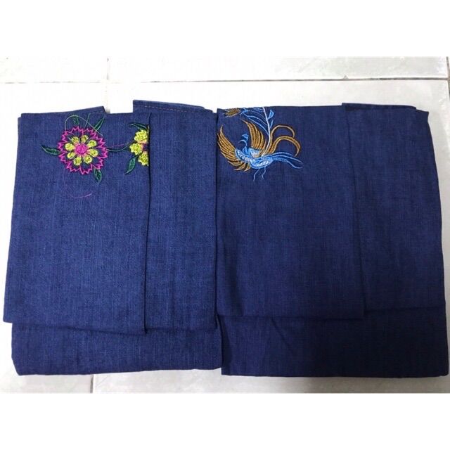 váy chống nắng jean thêu