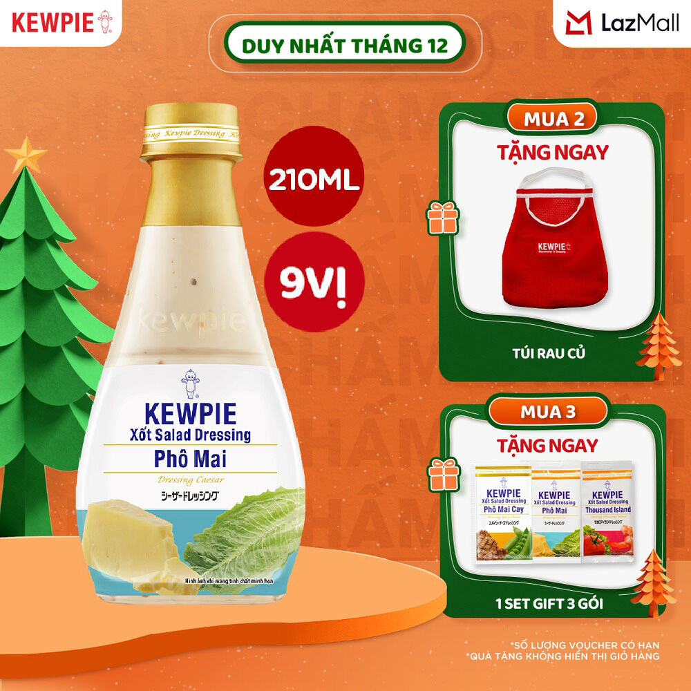   9 loại  Nước Xốt Salad Dressing Kewpie các loại 210ml 